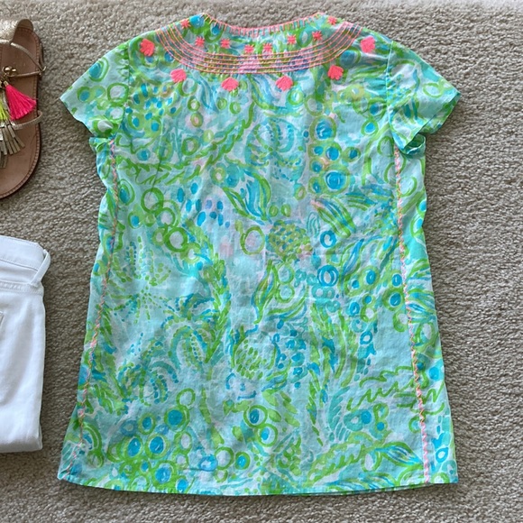 Lilly Pulitzer Sea Breeze Tunic - Picture 6 of 7